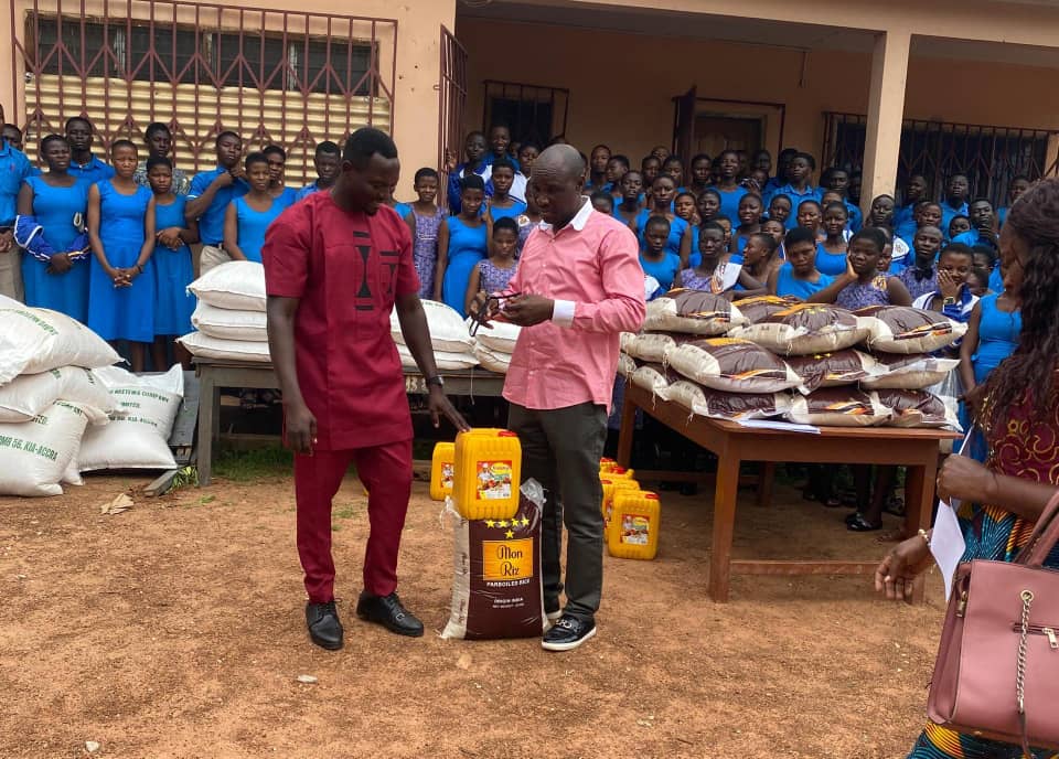 Akuafo Nketewa Company Limited donates food items to Bawku SHS, Bawku Tech